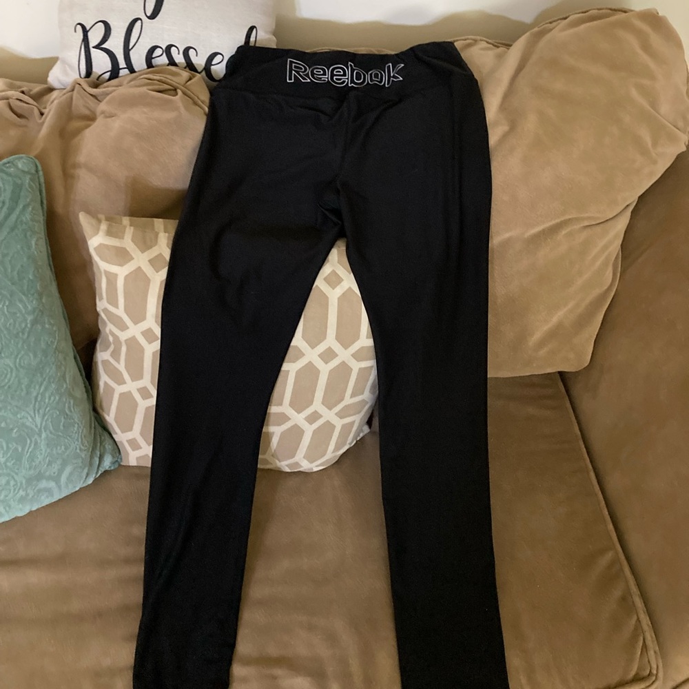 Reebok women’s black leggings medium